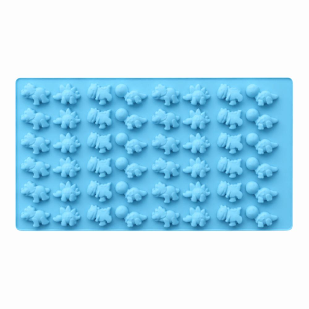 48 Cavity Dinosaur Chocolate Mold Silicone Silicone Mold Cute Dinosaur Candy Mold Pastry Making синий