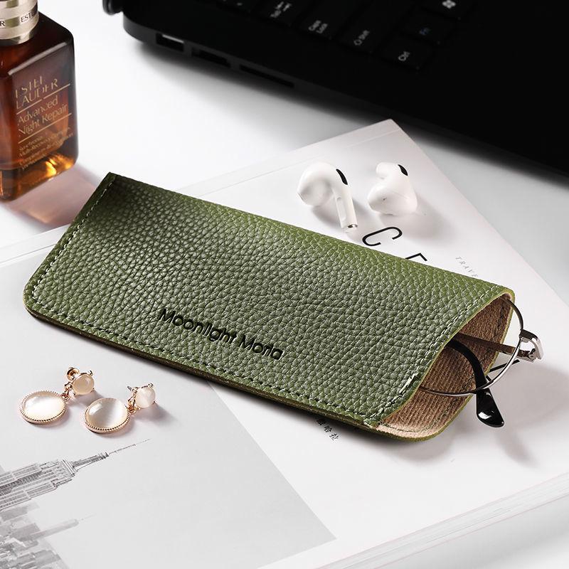 

Японский Минималистичный Чехол для Очков из Мягкой Кожи для Женщин: Высококлассный, Портативный и Легкий. 17*7.5cm