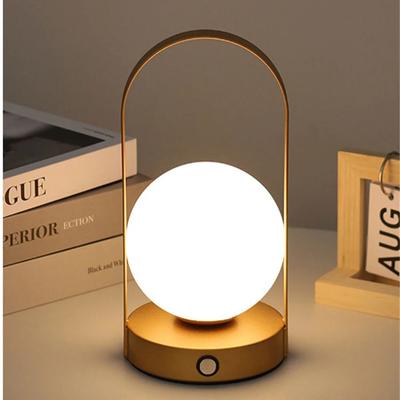 110-240v Metal Table Lamp Portable Outdoor USB Rechargeable Dimmable Wireless Table Lamp for Bedroom Hotel Bar Bedside Light