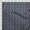 oneOone Tessuto Cotton Flex blu navy scuro geometrico e artistico floreale africano tessuto stampato per cucire al metro 40 pollici