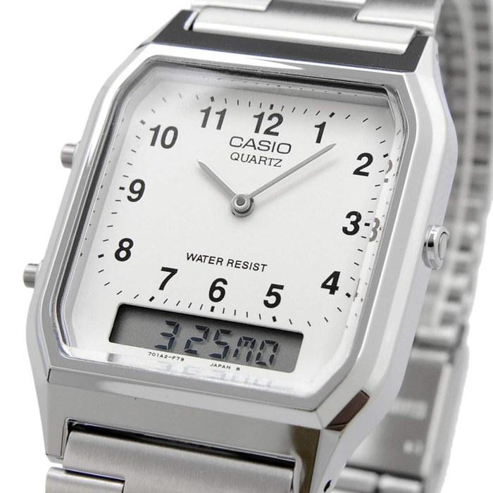 Casio AQ-230A-7B Analog-Digital Quartz Men's Watch Silver