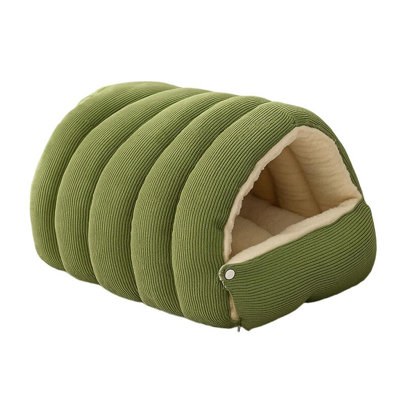 Winter Plush Cat Bed Warm Pet House Thickening Warmth Comfort Soft Kittens Sleeping Beds Cat Cave For Pet Warmth Pet Supplies