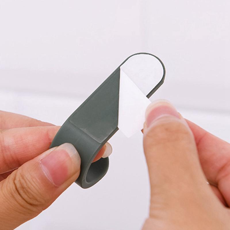 3Pcs Mehrzweck Wand Organizer Haken Hinter-tür Schlüssel Kleiderbügel Haken Bad Robe Handtuch Halter Rack Küche Hardware regal Haken