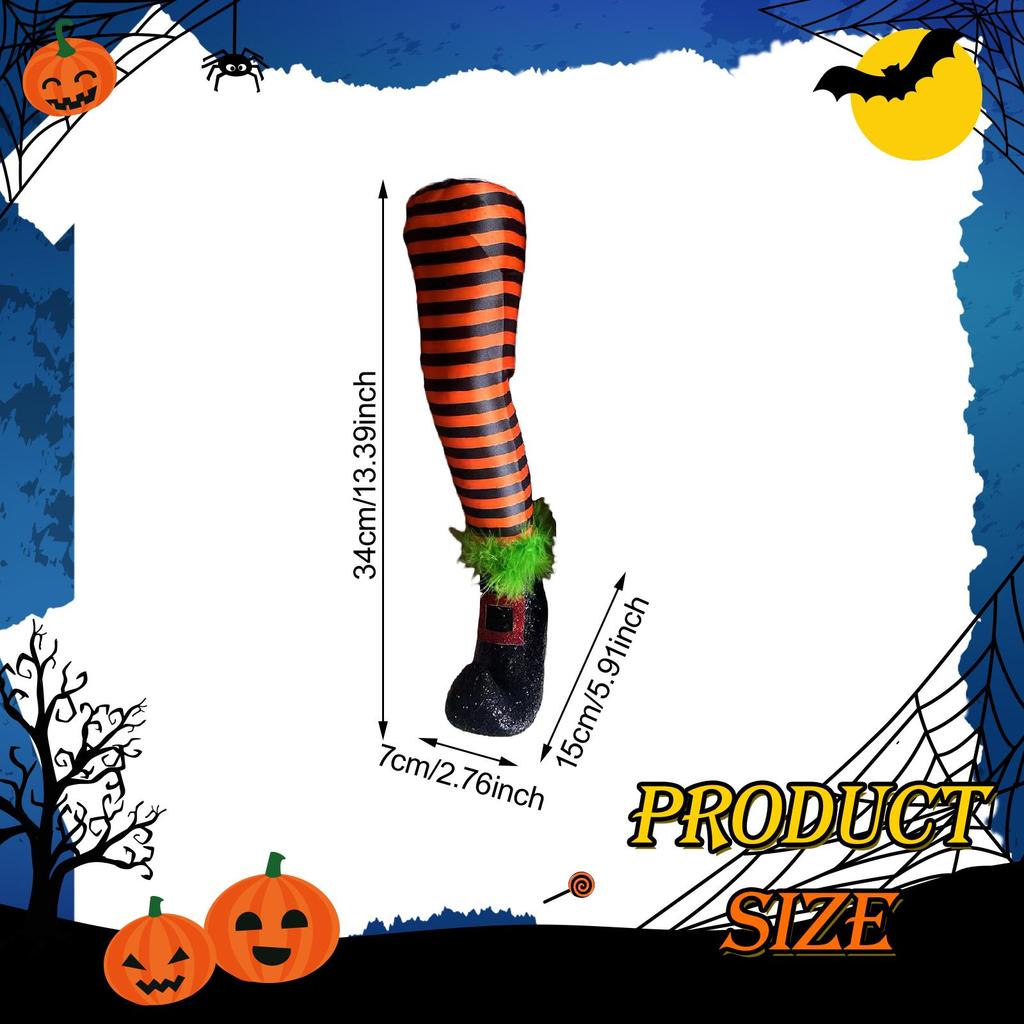 2 Stück Halloween Böse Hexe Beine Prothese mit Pfählen Outdoor Dekorative Terrasse Party Halloween Party Dekoration Requisiten
