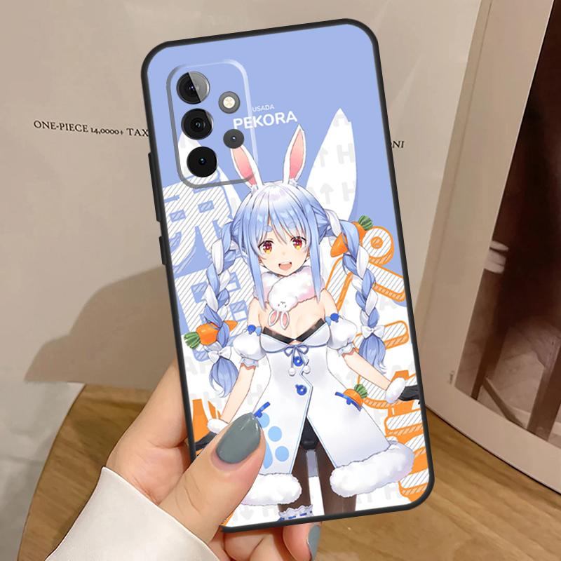 Usada Pekora Hololive Anime Case For Samsung Galaxy A15 A16 A17 A26 A36 A56 A55 A35 A52 A32 A12 A53 A33 A13 A14 A34 A54