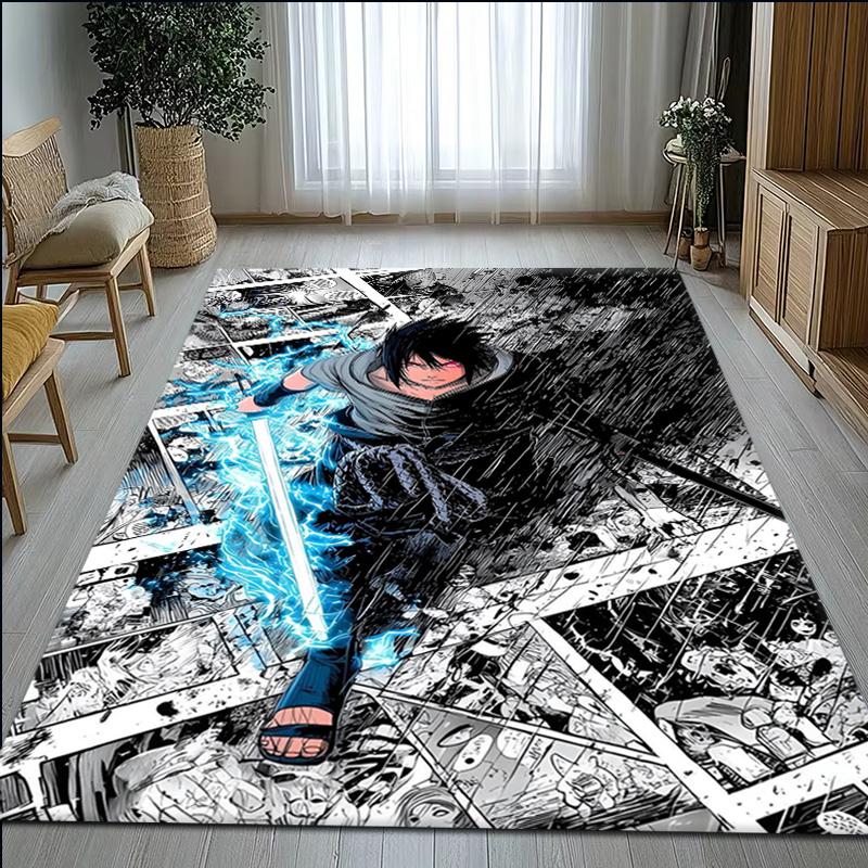 Classic N-Naruto Japan Anime I-Itachi Carpet Rug for Bedroom Living Room Decor Sofa Home kids Game Area Rug Non-slip Floor Mat