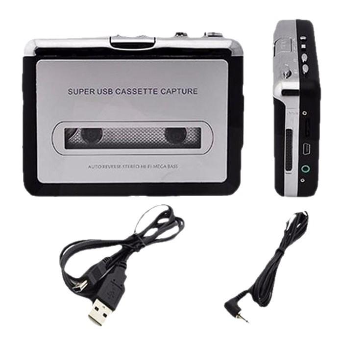 USB Cassette Capture Radio Player Portable USB Cassette Tape To MP3 Converter Capture Audio Music Player Tape Cassette Recorder