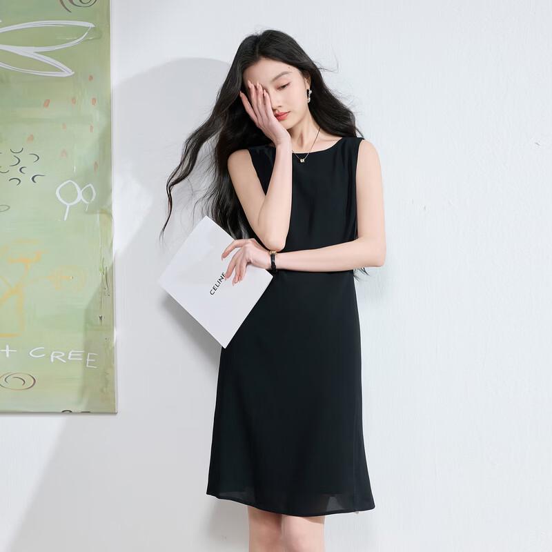 SanCai A-line Sleeveless Little Black Dress