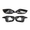 Side Mirror Replace Covers 51168746847, 51168746848 Black ABS Material Non Interference Folding Function