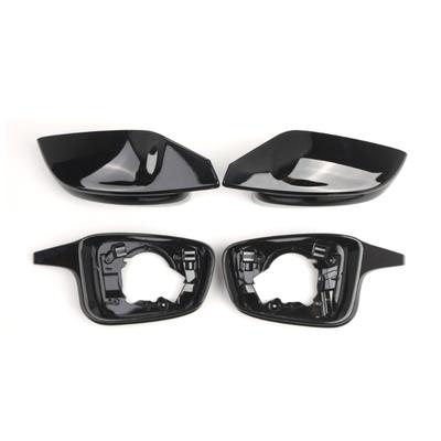 Side Mirror Replace Covers 51168746847, 51168746848 Black ABS Material Non Interference Folding Function