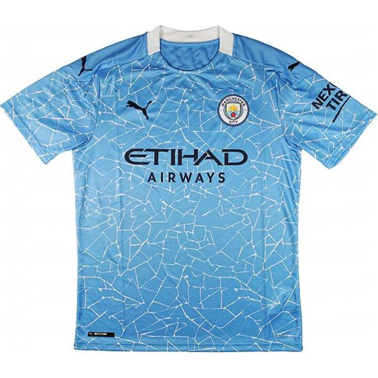 Puma Manchester City Fan Edition Fotbalové tričko s krátkým rukávem Pánské topy Nebesky modrá 757058-01
