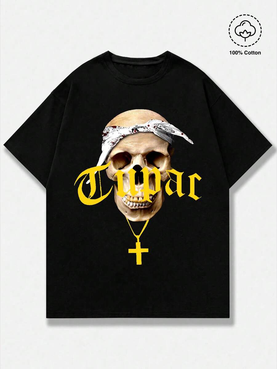 

Hip-Hop Rapper T-Shirt, Featuring A Music Artist s Portrait.Unisex s T-Shirt Y2K Style XXL