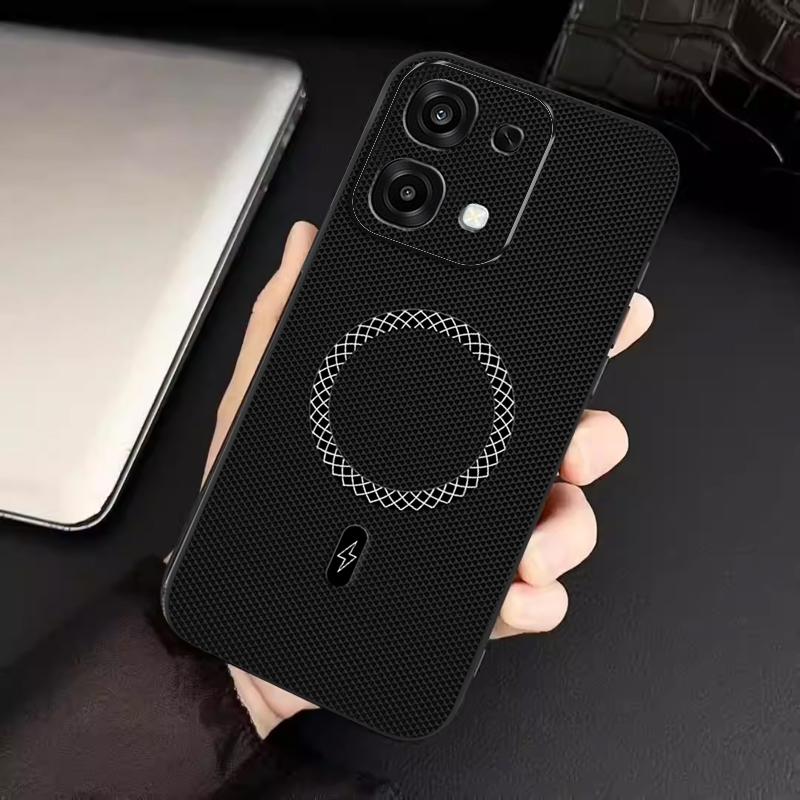Biruiqu OPPO A6 Pro New Ultra-thin Magnetic Leather Shock-absorbing Protective Phone Case