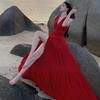 Pure Desire Temperament Strap Neck Dress Female Summer Spice Backless Sexy Slim Slim Seaside Vacation Dress