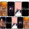 For Samsung Galaxy S25 S24 S23 S22 Ultra FE Plus A17 A37 A57 A56 A55 A06 A16 A15 A36 A26 A35 A05 A25 A54 A34 Phone Case Comics Cat Meow Lovely Cover