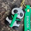 Bamboo Panda Keychain Panda Keyring Group Gift