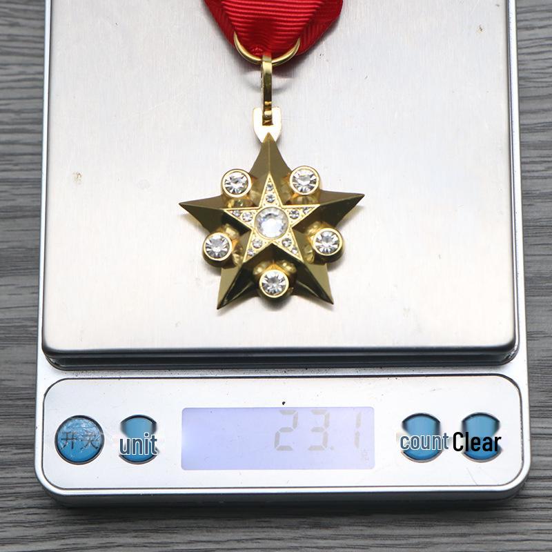 In Stock Soviet Gold Star Marshal Medal & Brooch Set