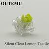 Tastiera Meccanica Outemu Silent Switch Crystal Clear PeachV3 LemonV3 5Pin Lineare Tattile Switch Mute Guscio Trasparente Lubrificato