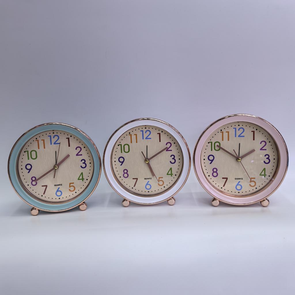 New creative cartoon alarm clock Early education children self-discipline alarm clock students learn mute clock desktop clock recognition