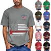Men's Loose and Casual Flag Letter Print T-shirt Short-sleeved Top