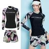 Women's Long Sleeve Sun Protection Slimming Swimsuit for Diving, Surfing, and Beach