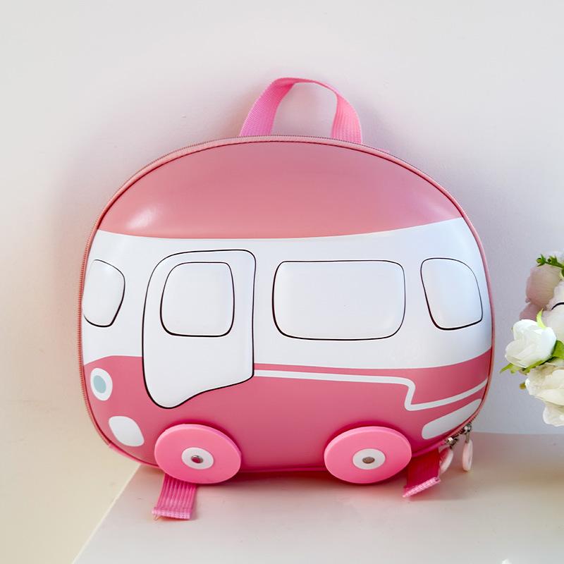 Fashionable Korean-style Kindergarten Schoolbag with A Toy Car, EVA Eggshell, and A Backpack for Boys and Girls