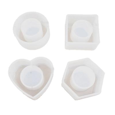 Anneaux de Serviette Ensemble de Moules en Résine Lot de 4 Moule de Coulée en Silicone Résine Époxy Porte-Anneaux de Serviette Kit de Résine DIY Fournitures d'Artisanat