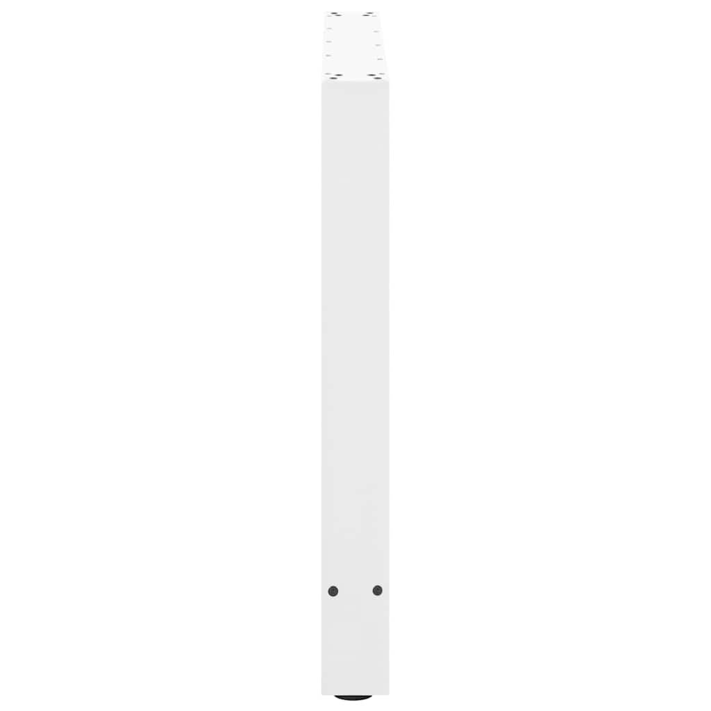Vidaxl Nogi Do Stolika Kawowego, Białe, 2 Szt., 100X(72-73) Cm, Stal