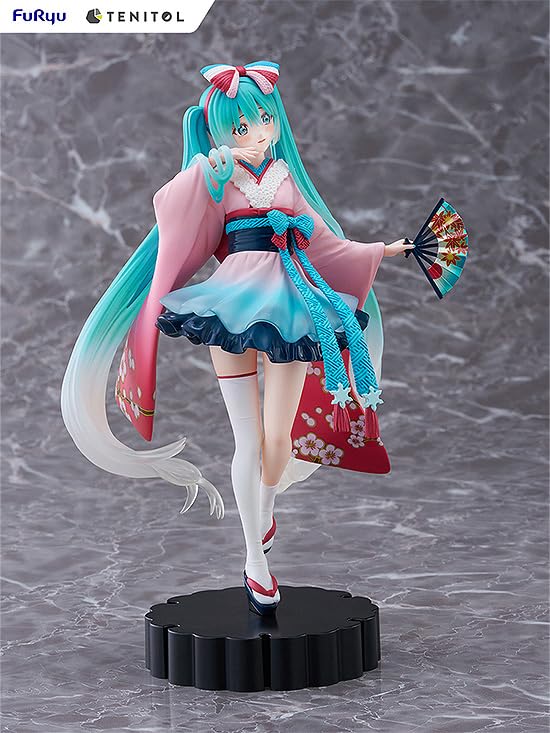 TENITOL Hatsune Miku NEO TOKYO Series KIMONO Plastic Pre-painted Finished Figure