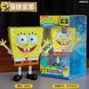 SpongeBob SuqarePants Action Figures 25th Anniversary Time Travel Series Refrigerator Magnet Toy Collection Ornaments Kids Gifts