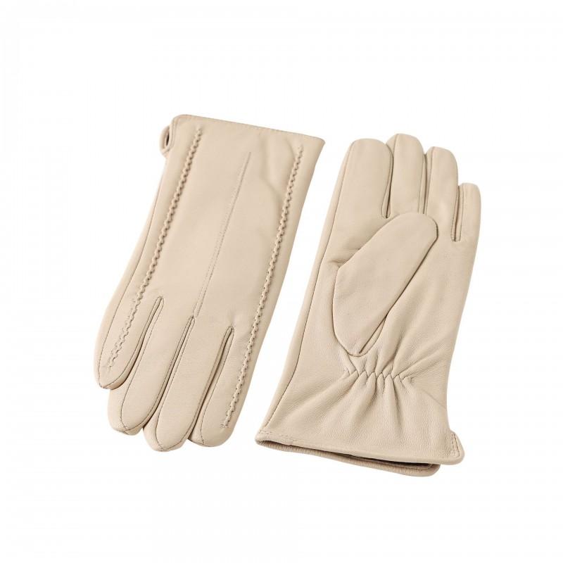 Womens Colored Sheepskin Gloves Warm Fleece Lined Genuine Leather Winter Outdoor Essential