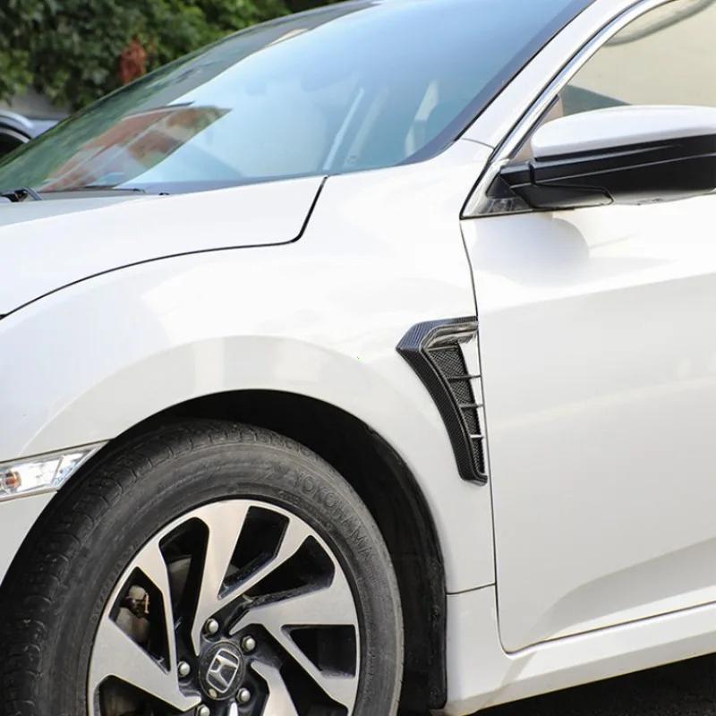 Vent Cover Fender Hood Air Flow Intake Trim Car Side Exterior Accessories Wing Decals Ventilation Sticker Modified Styling 2pcs