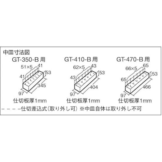 TRUSCO Tool Box 472X220X343 Blue 3-tier GT-470-B