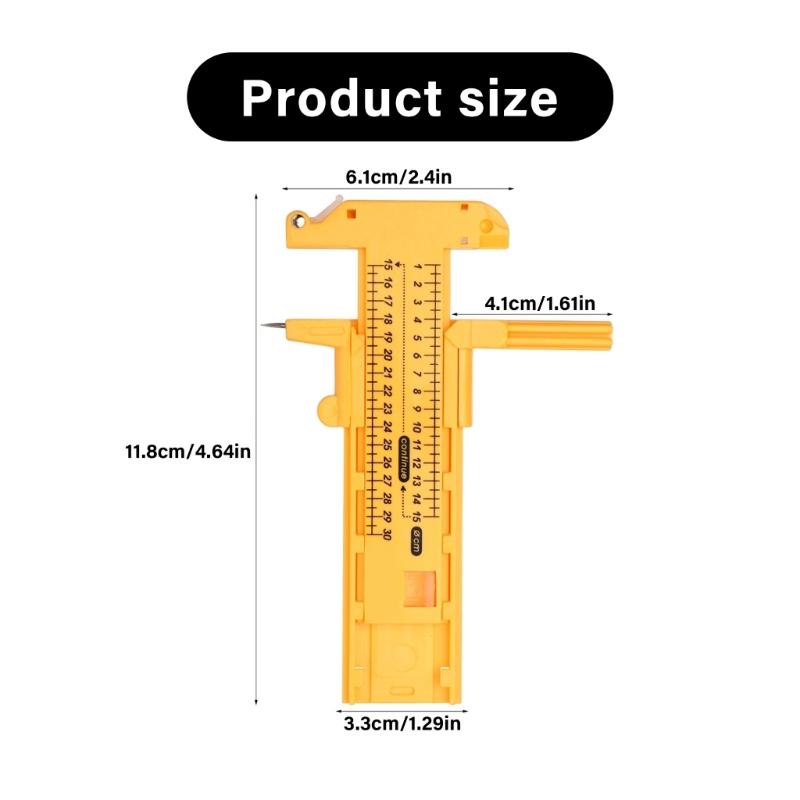 Multifunctional Circular Cutter for Dia 1cm-30cm Circle Compasses Cutter Easy to Use Adjustable Circular Cutting Tool