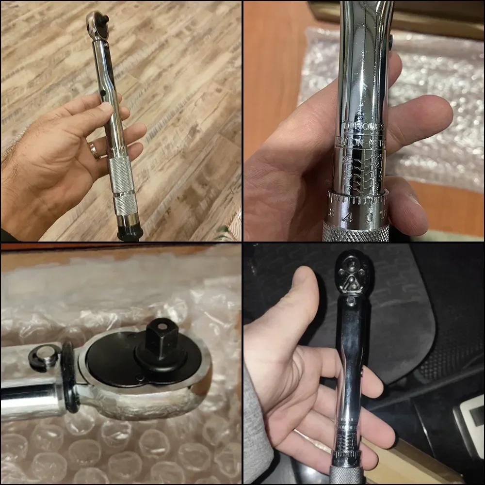 5-25N.m Micrometer Car Motorbike Disassembly Tool Professional Adjustable Torque Wrench 1/4'' Drive Spanner Hand Tool