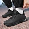 Microfiber Leather Shoes Velvet Warm Sports Shoes Autumn and Winter New Leather Waterproof Daily Casual Running