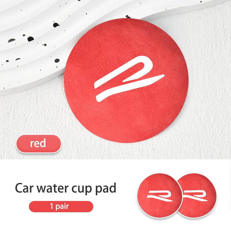 

For VW VOLKSWAGEN 2026 New 2pcs Car Coaster Water Cup Holder Mat Anti-slip Pad Accessories For Volkswagen VW Golf 4 5 6 7 GTI Ti