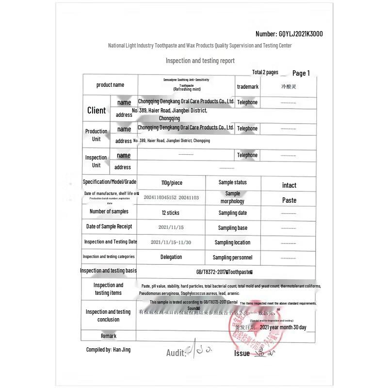 Leng Suan Ling Wärmeklärung Anti-Sensitiv Zahnpasta