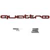 1Pc Quattro Emblem 3D ABS Car Front Grille Emblem For A3 A4 A5 A6 A6L A7 A8 Q3 Q5 Q7 S3 S4 S5 RS3 RS4 RS6 Badge Accessories