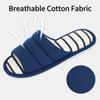 Módní Shevalues Pantofle s otevřenou špičkou pro ženy muže Domácí Vnitřní Měkké Jednoduché Pruhované Bavlněné Boty Podzim Paměťová Pěna Ložnice Ploché Pantofle