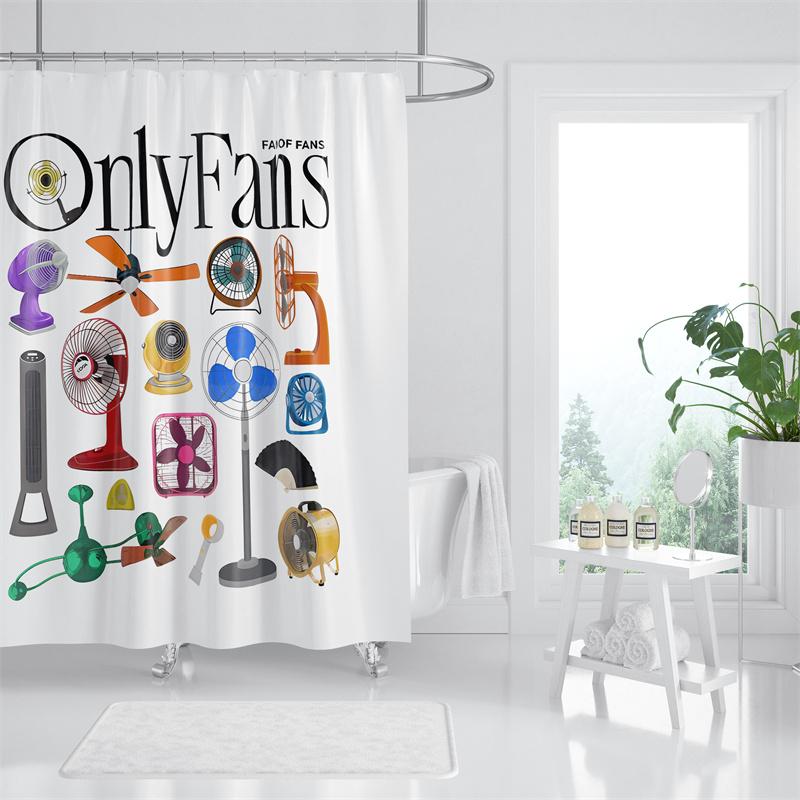 

Gaslight Gatekeep Girlboss Only Fan Set Funny Ventilators And Fans Shower Curtain Set With Grommets And Hooks For Bathroom Decor W60H190(CM)-1 Pcs