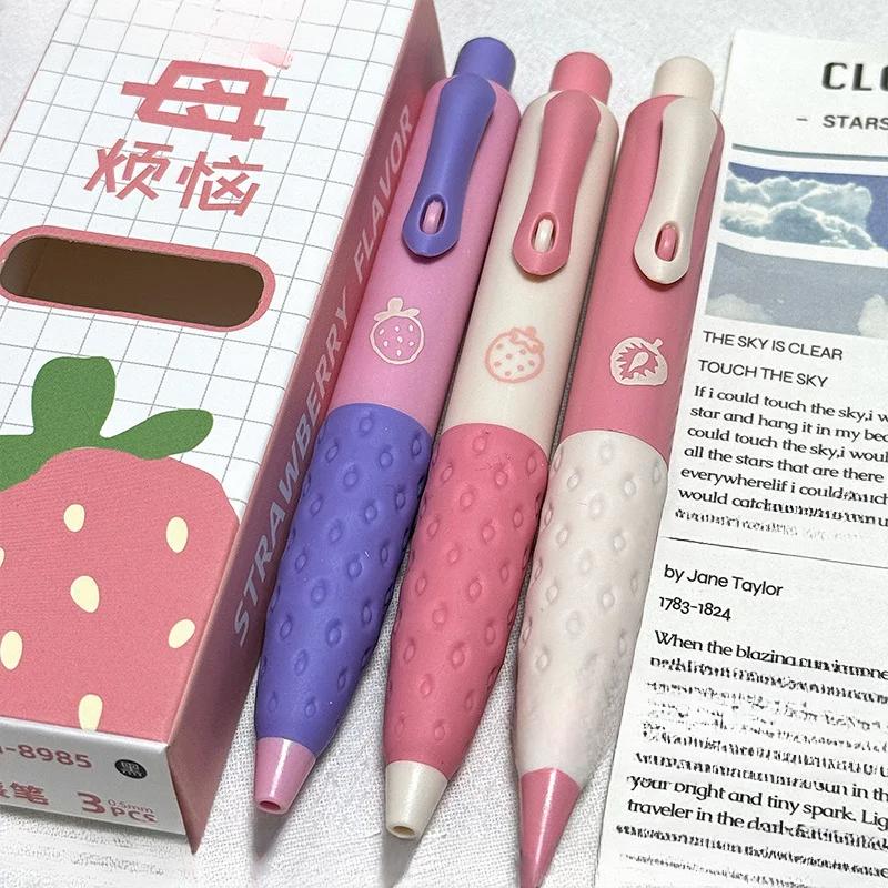 

3 шт./кор. креативная гелевая ручка с запахом еды 0,5 мм, быстросохнущая, ручка для записей на экзамене, детский подарок, канцелярские принадлежности для школы