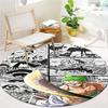 Roronoa Zoro Round Area Rug Carpet Rug For Living Room Bedroom Sofa Playroom Decor Nonslip Floor Mat