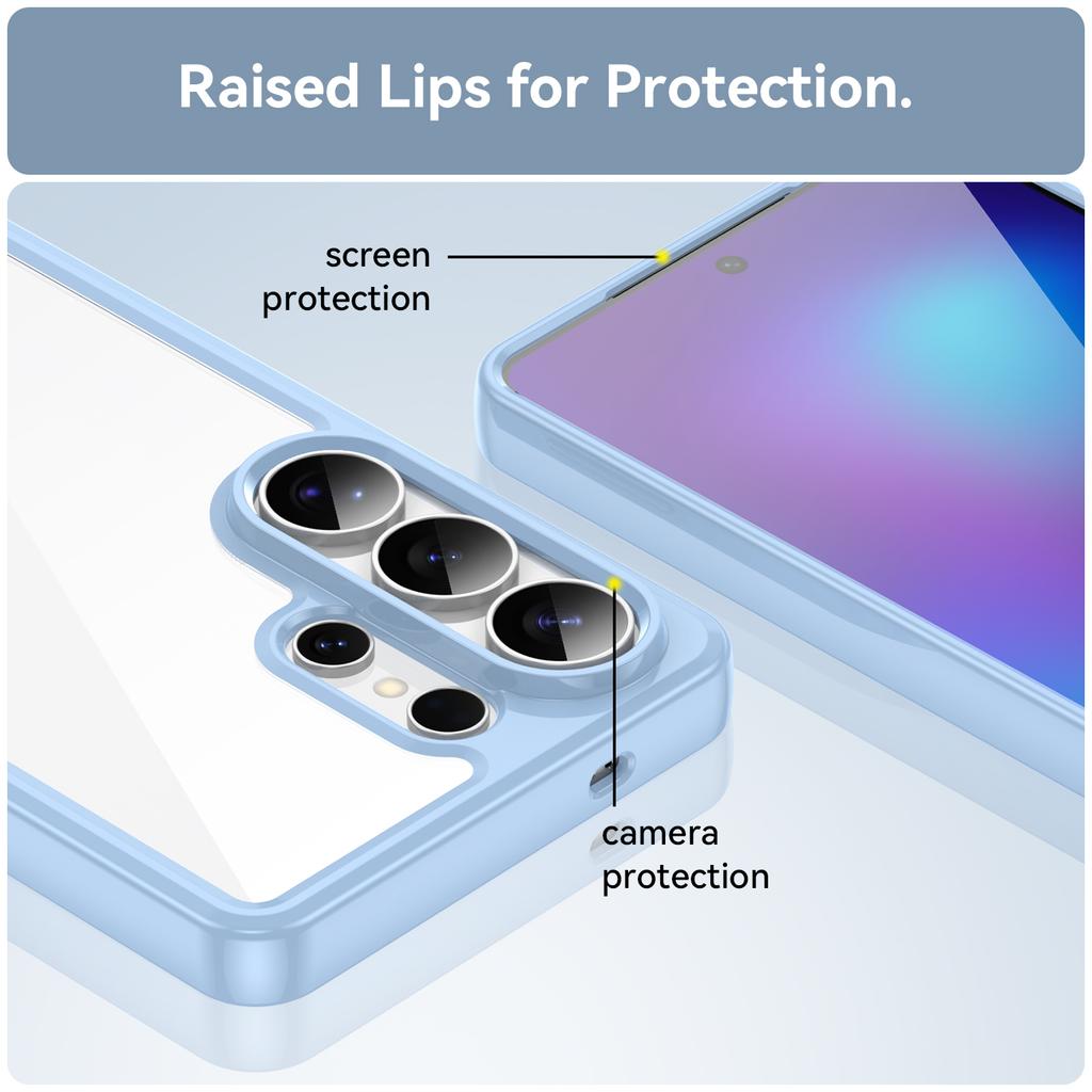 For Samsung Galaxy S26 Ultra Case TPU + Acrylic Protective Clear Phone Cover