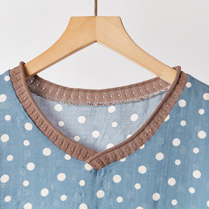 Aiyilian Summer Polka Dot Casual Dress