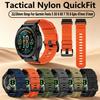 QuickFit 22mm 26mm Taktisches Nylonarmband für Garmin Fenix 7 7X 6X 6 Pro 5 5X/Epix Pro/Tactix/Quatix/MK3/Fenix 8 47 51MM Uhrenarmband