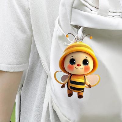 6Pcs Bee Decorative Pendants Acrylic Hanging Ornaments Adorable Appearance Lightweight Xmas Tree Pendants Charms