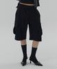 DEARSTALKER Audrey Cargo Bermuda Pants - Black