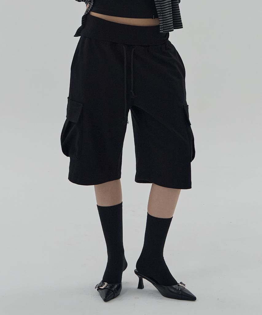 DEARSTALKER Audrey Cargo Bermuda Pants - Black