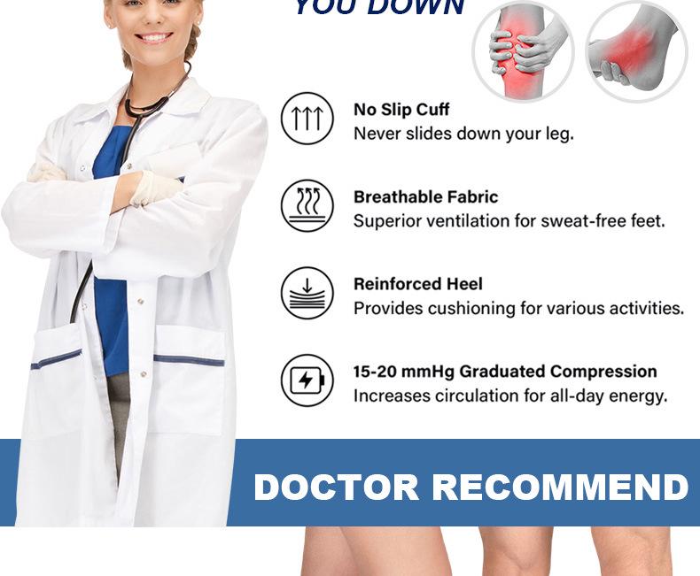 Herbst Damen Europäische & Amerikanische Sport Kniehohe Kompressionssocken, Hochelastische Schlankheits-Wadensocken